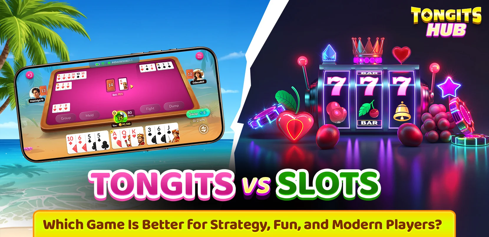 Tongits vs Slots comparison